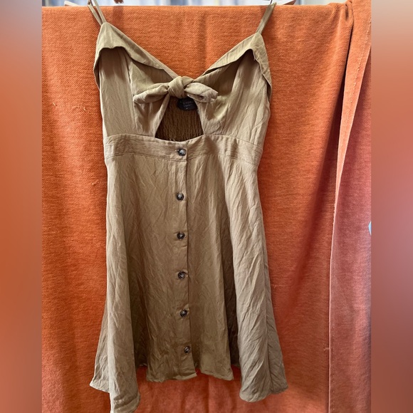 Women's Boho Twist Front Cami A Line Mini Dress Size: M - Picture 3 of 8